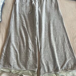 Anthropologie Gray Wide-Leg Pants